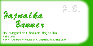 hajnalka bammer business card